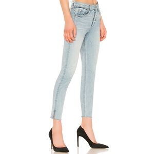 GRLFRND Karolina High-Rise Skinny Jean in Titanium